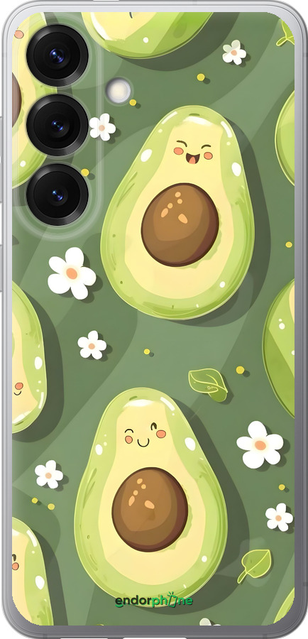 Силиконовый чехол Авокадо для Samsung Galaxy S25 - 6380u-3804 изображение 