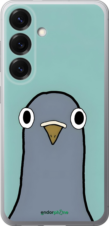 Силиконовый чехол Голубь для Samsung Galaxy S25 - 6388u-3804 изображение 