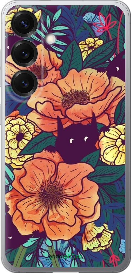 Силиконовый чехол С изображением полевых цветов для Samsung Galaxy S25 - 6419u-3804 изображение 
