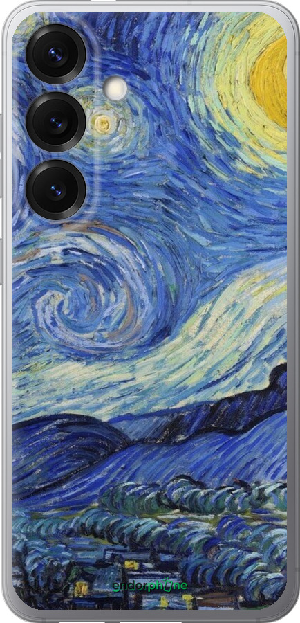 Силіконовий чехол «Зоряна ніч» Вінсента Ван Гога для Samsung Galaxy S25 - 6433u-3804 изображение 