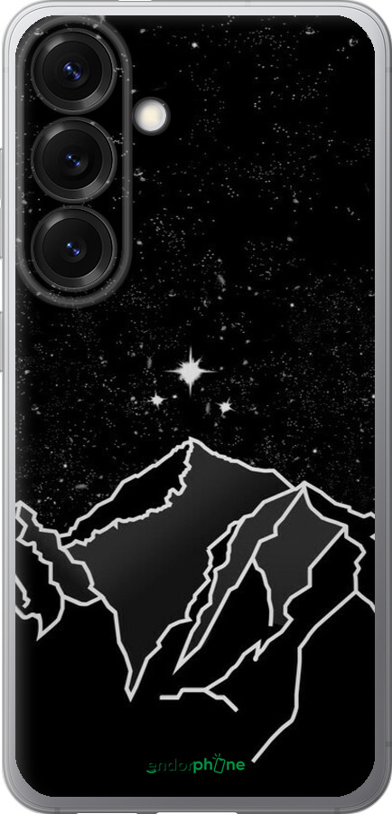 Силіконовий чехол Мінімалістичний гірський краєвид для Samsung Galaxy S25 - 6438u-3804 изображение 