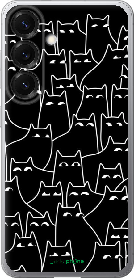 Силиконовый чехол С изображением кошек для Samsung Galaxy S25 - 6470u-3804 изображение 