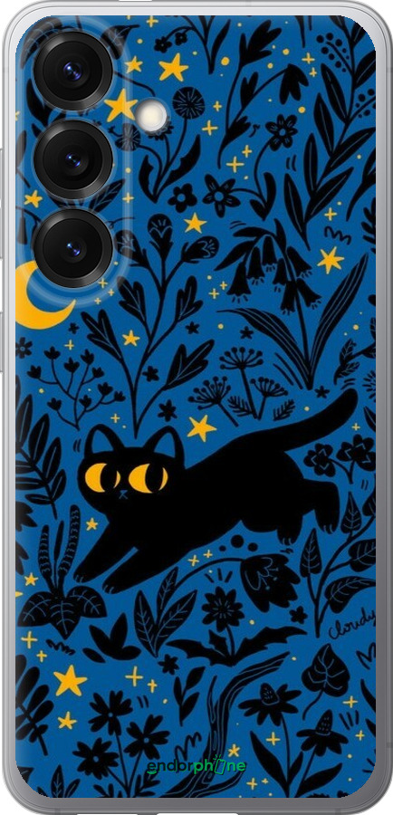 Силиконовый чехол Летняя ночь для Samsung Galaxy S25 - 6472u-3804 изображение 