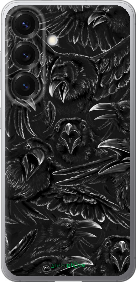 Силиконовый чехол Воронья ярость для Samsung Galaxy S25 - 6474u-3804 изображение 