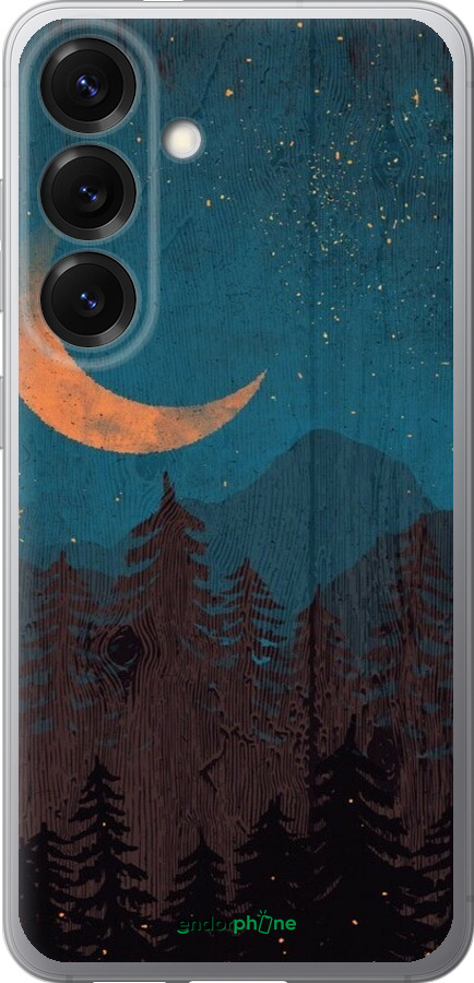 Силиконовый чехол Звездный лес для Samsung Galaxy S25 - 6480u-3804 изображение 