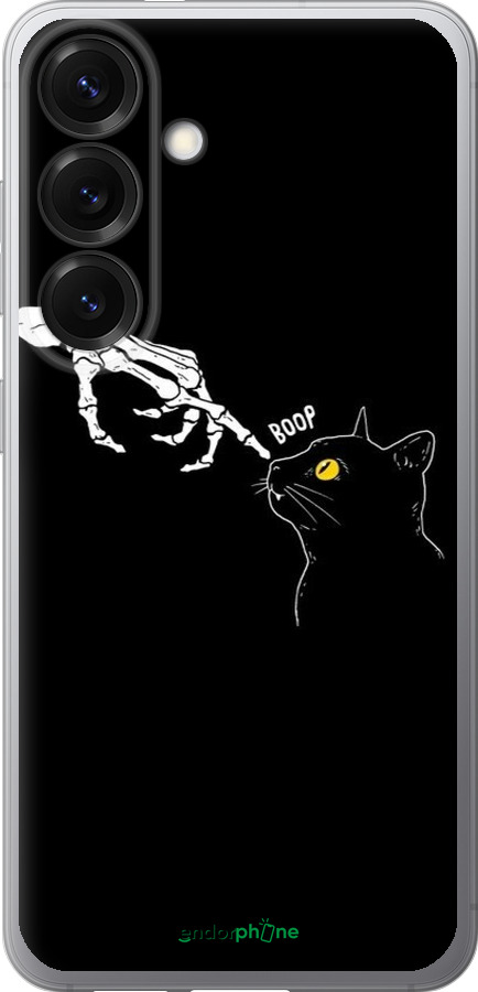 Силиконовый чехол Кошка для Samsung Galaxy S25 - 6505u-3804 изображение 