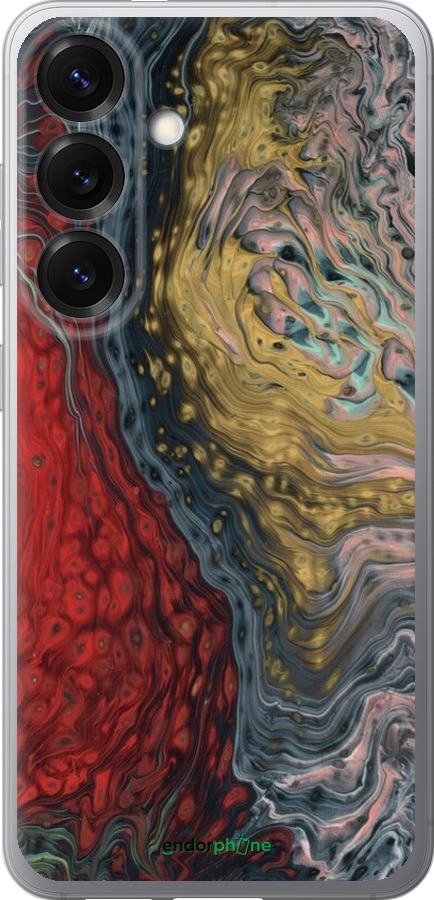 Силіконовий чехол Із зображенням абстрактного живопису для Samsung Galaxy S25 - 6530u-3804 изображение 