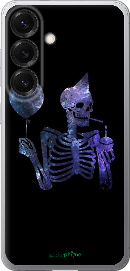 Силіконовий чехол Скелетне мистецтво для Samsung Galaxy S25 - 6536u-3804 изображение 
