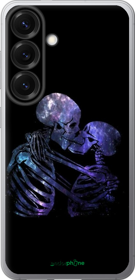 Силіконовий чехол Із зображенням скелета для Samsung Galaxy S25 - 6537u-3804 изображение 