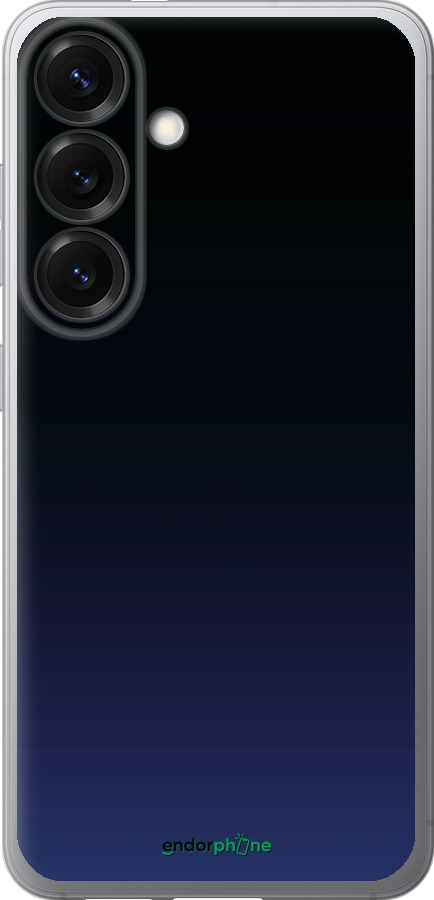 Силиконовый чехол Градиент в тёмно - синем стиле для Samsung Galaxy S25 - 6542u-3804 изображение 