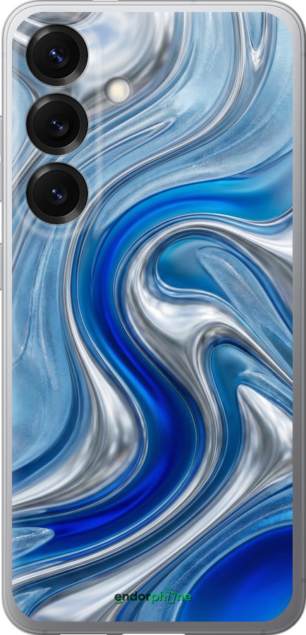 Силиконовый чехол Liquid Chrome для Samsung Galaxy S25 - 6781u-3804 изображение 