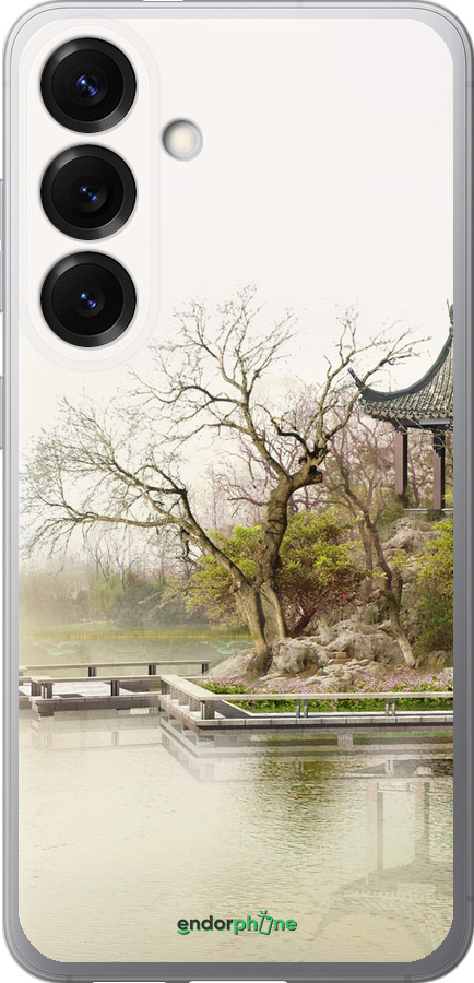 Силиконовый чехол Японский пейзаж для Samsung Galaxy S25 - 776u-3804 изображение 