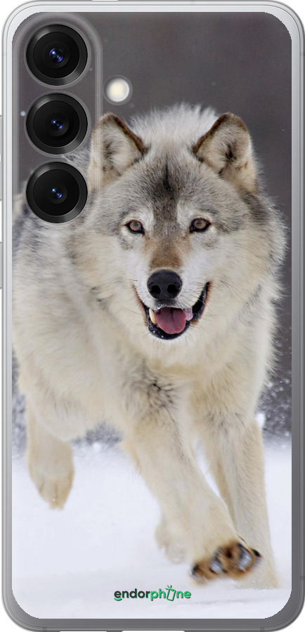 Силиконовый чехол Бегущий волк для Samsung Galaxy S25 - 826u-3804 изображение 