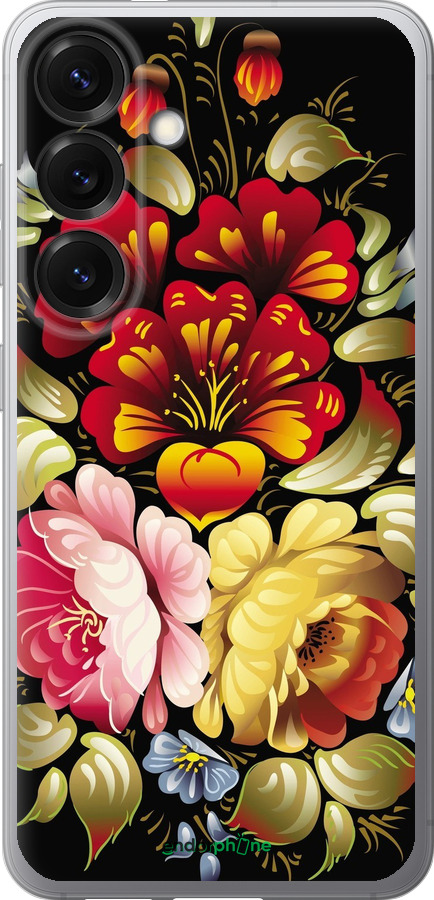 Силиконовый чехол Хохлома 6 для Samsung Galaxy S25 - 829u-3804 изображение 