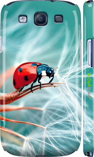 3D пластиковый матовый чехол Божья коровка для Samsung Galaxy S3 i9300 - 6049m-11 изображение 