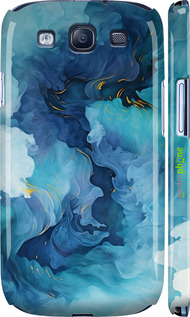 3D пластиковый глянцевый чехол Акварель для Samsung Galaxy S3 Duos I9300i - 6320c-50 изображение 