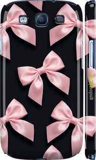 3D пластиковий глянцевий чохол 'Coquette Ribbons Dark Coquette' для Samsung Galaxy S3 Duos I9300i зображення 1