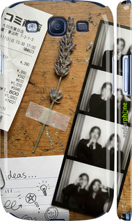 3D пластиковий глянцевий чохол 'Aesthetic Scrapbook Collage' для Samsung Galaxy S3 Duos I9300i зображення 4