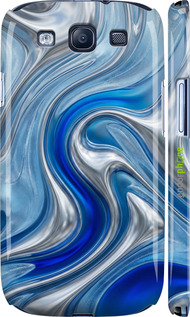 3D пластиковый глянцевый чехол Liquid Chrome для Samsung Galaxy S3 i9300 - 6781c-11 изображение 