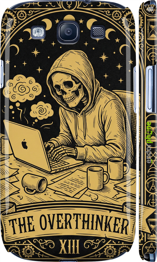 3D пластиковый матовый чехол The Overthinker для Samsung Galaxy S3 Duos I9300i - 6774m-50 изображение 