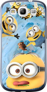 2D пластиковый чехол Миньоны для Samsung Galaxy S3 i9300 - 6386t-11 изображение 