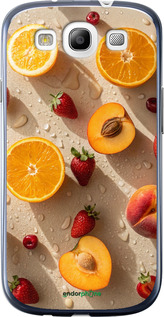 2D пластиковий чехол Фрукти 3 для Samsung Galaxy S3 Duos I9300i - 6703t-50 изображение 