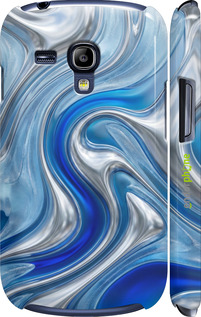 3D пластиковый матовый чехол Liquid Chrome для Samsung Galaxy S3 mini - 6781m-31 изображение 