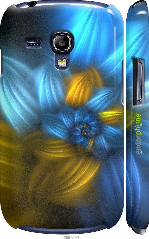 

3D пластиковий матовий чохол "Візерунок 46" для Samsung Galaxy S3 mini, Синій