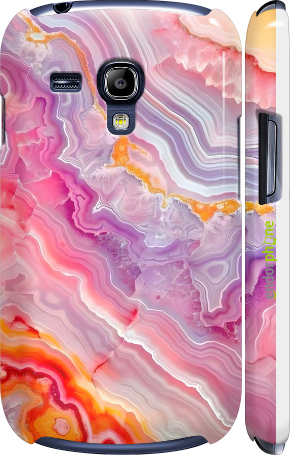 3D пластиковый глянцевый чехол Мрамор 2 для Samsung Galaxy S3 mini - 6307c-31 изображение 