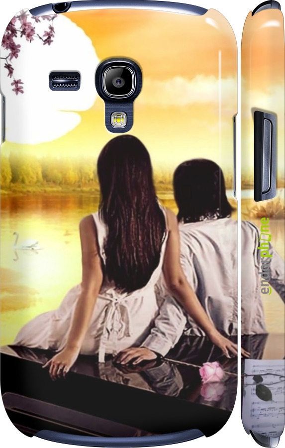 3D пластиковый глянцевый чехол Sunset для Samsung Galaxy S3 mini - 6607c-31 изображение 