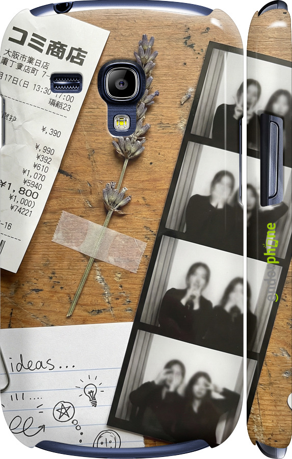 3D пластиковый глянцевый чехол Aesthetic Scrapbook Collage для Samsung Galaxy S3 mini - 6773c-31 изображение 