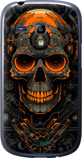 Силиконовый чехол Череп для Samsung Galaxy S3 mini - 5952u-31 изображение 