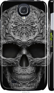 3D пластиковый глянцевый чехол skull-ornament для Samsung Galaxy S4 i9500 - 4101c-13 изображение 