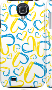 3D пластиковый глянцевый чехол Сердца UA для Samsung Galaxy S4 i9500 - 5292c-13 изображение 