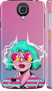 3D пластиковый глянцевый чехол Поп арт девушка для Samsung Galaxy S4 i9500 - 5378c-13 изображение 