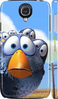 3D пластиковый глянцевый чехол Angry Birds для Samsung Galaxy S4 i9500 - 6008c-13 изображение 