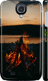 3D пластиковий матовий чехол Вогонь для Samsung Galaxy S4 i9500 - 6021m-13 изображение 