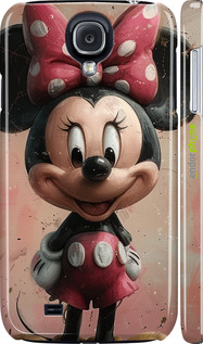 3D пластиковый глянцевый чехол Minnie Mouse для Samsung Galaxy S4 i9500 - 6054c-13 изображение 