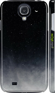 3D пластиковий матовий чехол Голубые облака, Голубая луна для Samsung Galaxy S4 i9500 - 6396m-13 изображение 