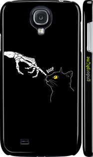 3D пластиковый глянцевый чехол Кошка для Samsung Galaxy S4 i9500 - 6505c-13 изображение 