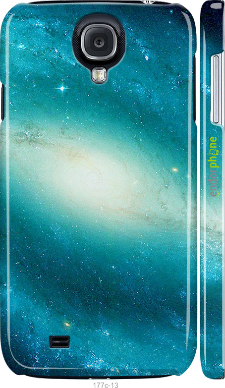 3D пластиковий глянцевий чехол Блакитна галактика для Samsung Galaxy S4 i9500 - 177c-13 изображение 