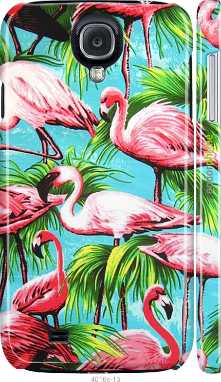 3D пластиковий матовий чехол Tropical background для Samsung Galaxy S4 i9500 - 4016m-13 изображение 