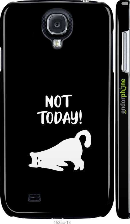 3D пластиковый глянцевый чехол Уставший кот для Samsung Galaxy S4 i9500 - 4535c-13 изображение 