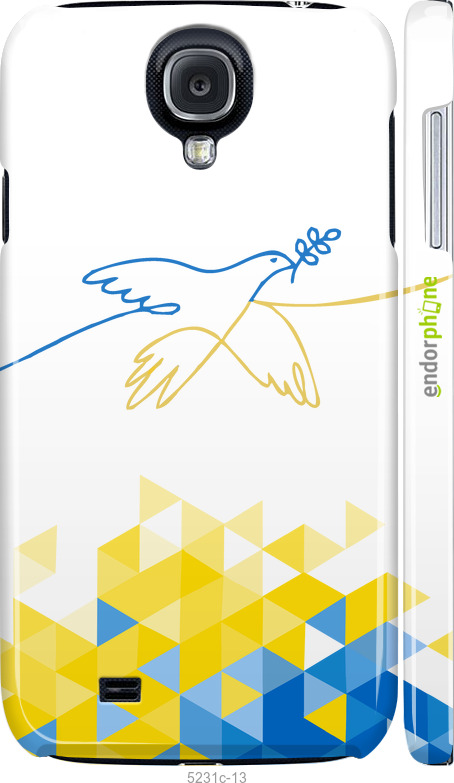 3D пластиковий матовий чехол Птиця миру  для Samsung Galaxy S4 i9500 - 5231m-13 изображение 