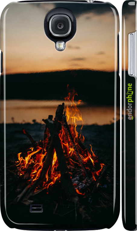 3D пластиковий матовий чехол Вогонь для Samsung Galaxy S4 i9500 - 6021m-13 изображение 