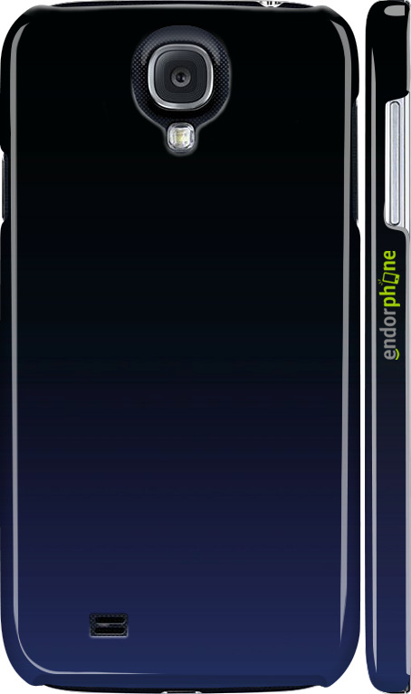 3D пластиковий глянцевий чехол Градієнт у темно-синьому стилі для Samsung Galaxy S4 i9500 - 6542c-13 изображение 