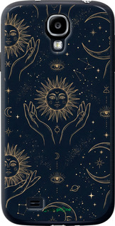 2D пластиковий чехол Celestial Harmony: Sun & Moon Gold Mystic Pattern для Samsung Galaxy S4 i9500 - 6778t-13 изображение 