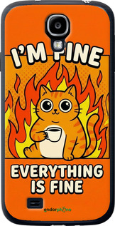 2D пластиковий чохол 'Funny Cat' для Samsung Galaxy S4 i9500 зображення 5