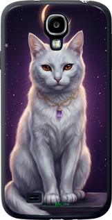 2D пластиковий чехол Mystic White Cat Gothic Dark Purple Gold для Samsung Galaxy S4 i9500 - 6805t-13 изображение 