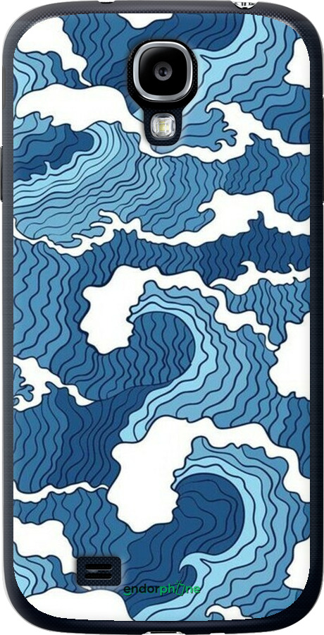 2D пластиковый чехол Абстрактный рисунок морских волн для Samsung Galaxy S4 i9500 - 6538t-13 изображение 
